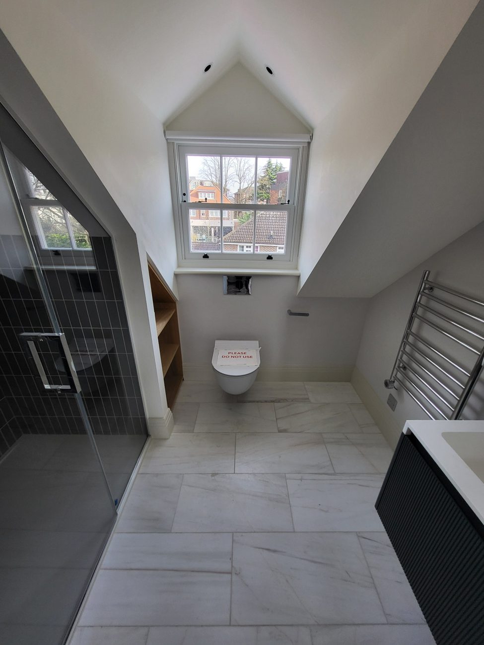 Dark Tile Shower